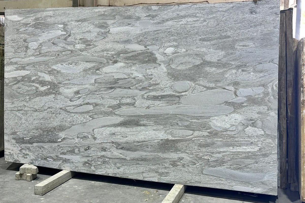 Silver Leaf Slatestone Slab Shot